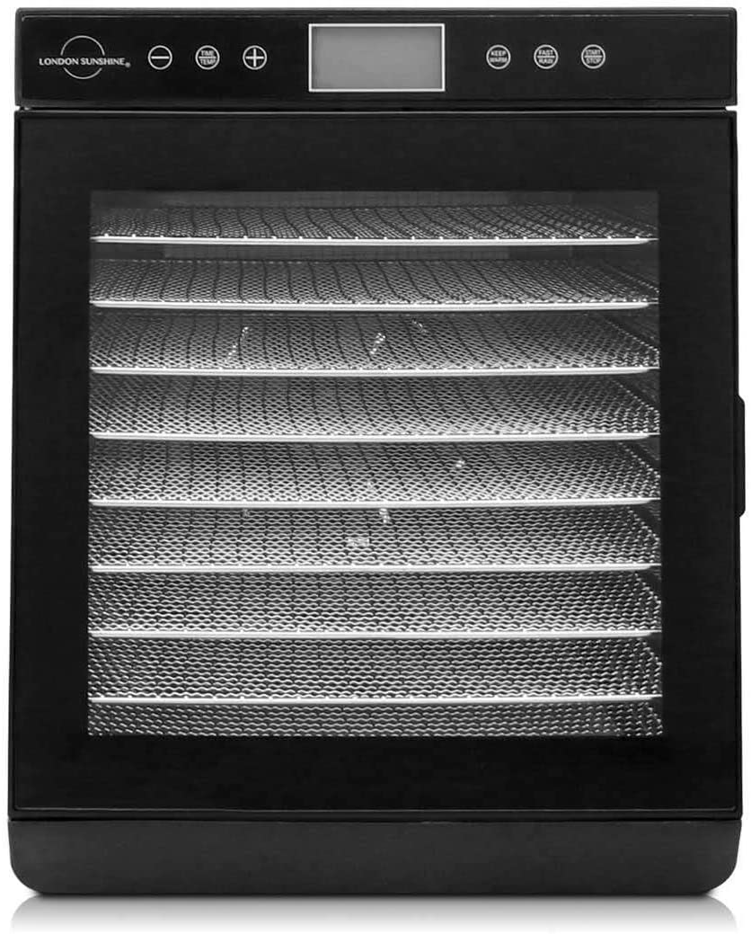 London Sunshine Food Dehydrator -7 Tray /10 Tray Black