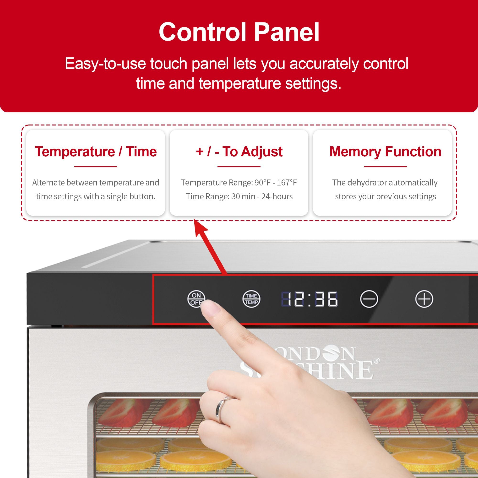 London Sunshine® Food Dehydrator - 10 Tray